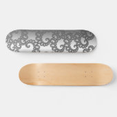Silver Fractal Art Persoonlijk Skateboard (Horizontaal)