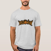 Silver Framed Happy Halloween Ruby Eyed Pumpkin T-shirt (Voorkant)