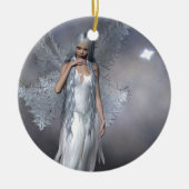 Silver Frost Fairy Keramisch Ornament (Voorkant)