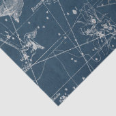Silver Galaxy Star Map Series Design 1 Tissuepapier (Detail)