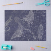 Silver Galaxy Star Map Series Design 5 Tissuepapier (Craft)