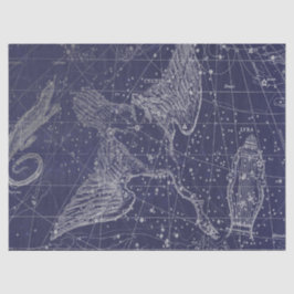 Silver Galaxy Star Map Series Design 5 Tissuepapier