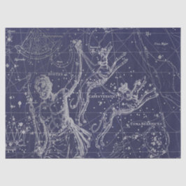 Silver Galaxy Star Map Series Design 8 Tissuepapier