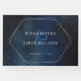 Silver Galaxy Wedding Invitation Gastenboek