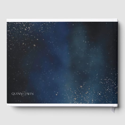 Silver Galaxy Wedding Invitation Gastenboek (Achterkant)