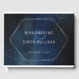 Silver Galaxy Wedding Invitation Gastenboek