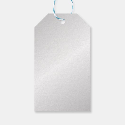 Silver Gay Wedding Grooms met Namen en Datum Cadeaulabel (Achterkant)