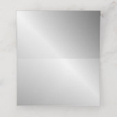 Silver Gay Wedding Grooms met Namen en Datum Plaatskaartje (Binnenkant ongevouwen)