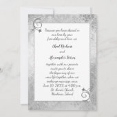 Silver Gay Wedding Uitnodiging (Achterkant)