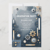 Silver Gears Engineering Afstuderen Foto Kaart (Voorkant)