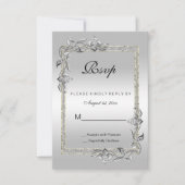 Silver Gem en Glitter 25th Wedding Jubileum (Voorkant)