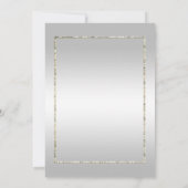 Silver Gem en Glitter 25th Wedding Jubileum Kaart (Achterkant)