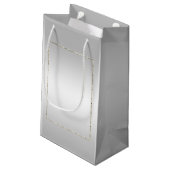 Silver Gem en Glitter 25th Wedding Jubileum Klein Cadeauzakje (Achterkant Gekanteld)