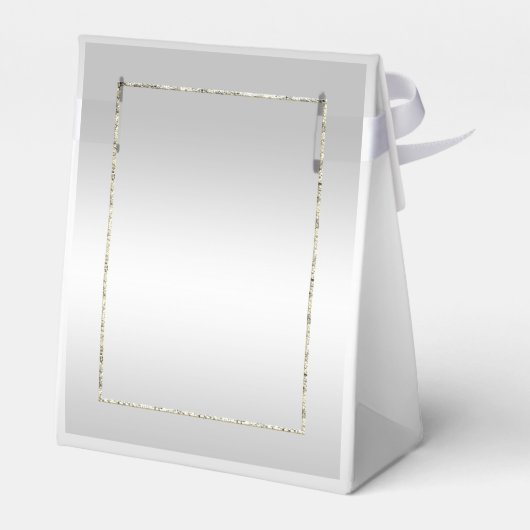 Silver Gem & Glitter 25th Birthday Party Bedankdoosjes (Achterkant)