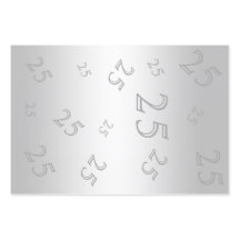 Silver Gem & Glitter 25th Birthday Party