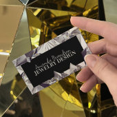 Silver Gemstone Diamond Jeweler Design Visitekaartje