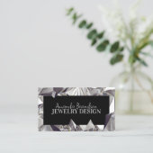 Silver Gemstone Diamond Jeweler Design Visitekaartje (Staand voorkant)