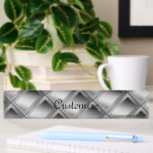 Silver Geometric Abstract Naambordje