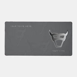 Silver Geometric Bull Pro Gamer Mousepad Bureaumat