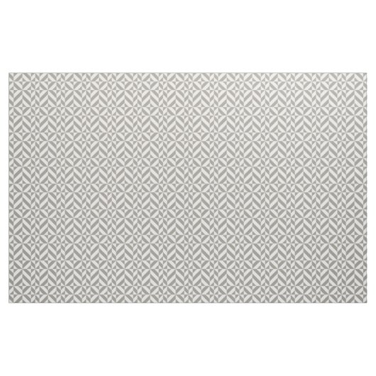Silver Geometric Deco Cube Pattern Stof (Yard (91,4 cm))