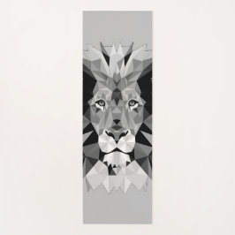Silver Geometric Lion Yogamat