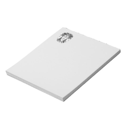 Silver Geometric Lions Head Notitieblok (Linkerzijde)