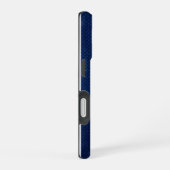 Silver Geometric Tiger Blue Snakeskin iPhone 16  Hoesje (Rechterkant)