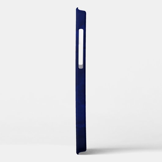 Silver German Shepherd Dog Royal Blue Monogram Case-Mate iPhone Case (Achterkant / Links)