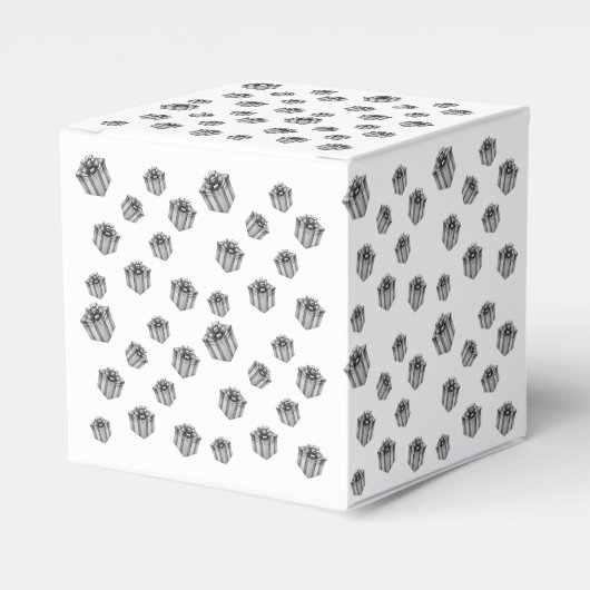 Silver Gift Boxes Elegant Holiday Premium Party Bedankdoosjes (Voorkant Zijde)