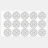 Silver Gift Boxes Elegant Holiday Premium Party Labels (Vel)