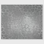 Silver Giraffe Animal Skin Glam Vip Cadeaupapier (Vlak)