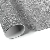 Silver Giraffe Animal Skin Glam Vip Cadeaupapier (Rol Hoek)