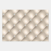 Silver Glam Diamond Blush Champagne Inpakpapier Vel (Voorkant 3)