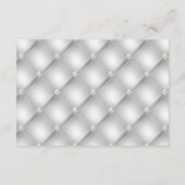 Silver Glam Diamond RSVP Informatiekaartje (Achterkant)