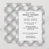 Silver Glam Diamond-Vrijgezellenfeest Kaart (Voorkant / Achterkant)