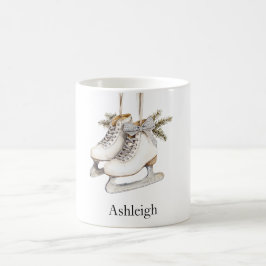 Silver Glam Ice Schaatsen Kerst Koffiemok