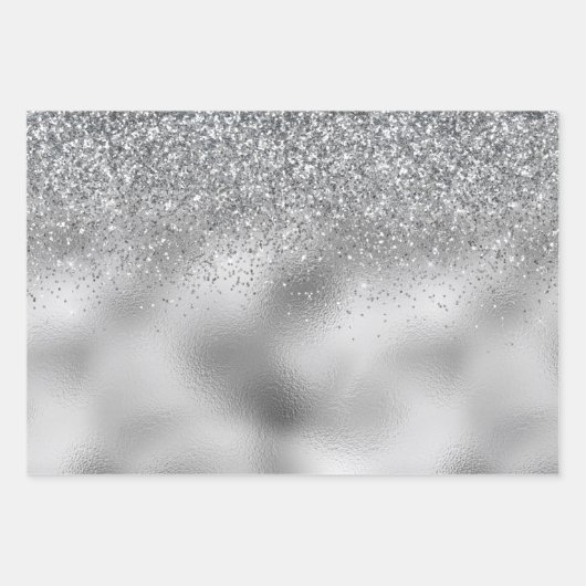 Silver Glam Inpakpapier Vel (Voorkant)