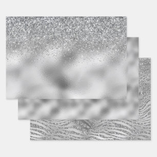 Silver Glam Inpakpapier Vel