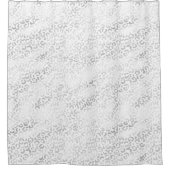 Silver Glam Leopard Print Douchegordijn (Voorkant)