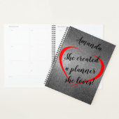 Silver Glam Planner ze houdt van haar weg (Display)