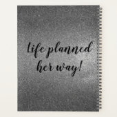 Silver Glam Planner ze houdt van haar weg (Achterkant)