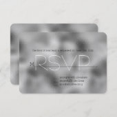 Silver Glam RSVP (Voorkant / Achterkant)