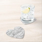 Silver Glam Sparkle Confetti Kartonnen Onderzetters (Insitu)