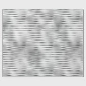 Silver Glam Stripes Cadeaupapier (Vlak)