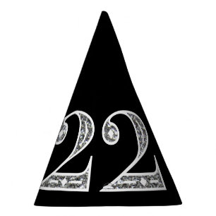 Silver Glamoureus 2022 New Years Eve Party Pet Feesthoedjes