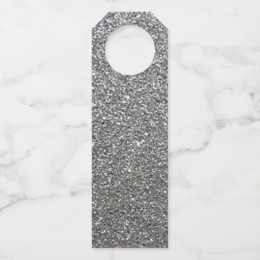 Silver Glamoureus nieuwjaar 2022 Flessenhanger (Achterkant)