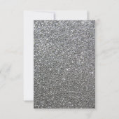 Silver Glamoureus Uitnodigingen Eve Party van nieu (Achterkant)