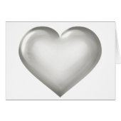 Silver Glass Heart (Voorkant Horizontaal)