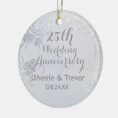 Silver Glimmer 25e Jubileum Keramisch Ornament (Links)