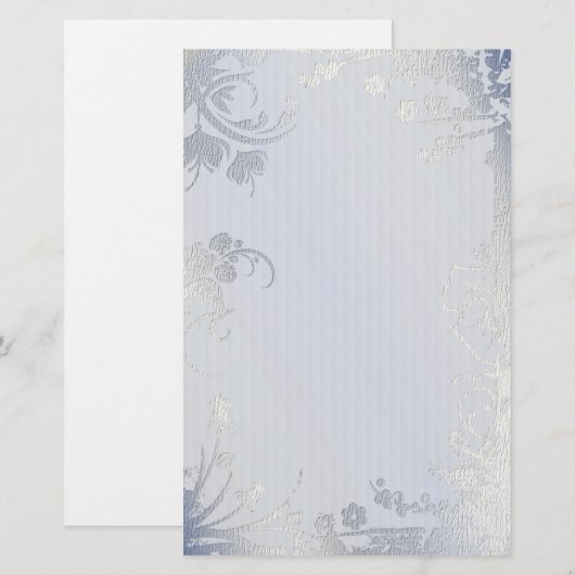 Silver Glimmer - briefpapier (Voorkant / Achterkant)